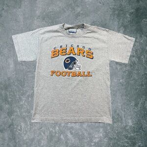 Vintage Y2K Reebok Chicago Bears NFL Football Graphic Print T-Shirt Sz Youth L